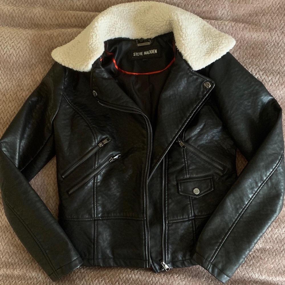 Steve Madden Fitted Moto Jacket Size M